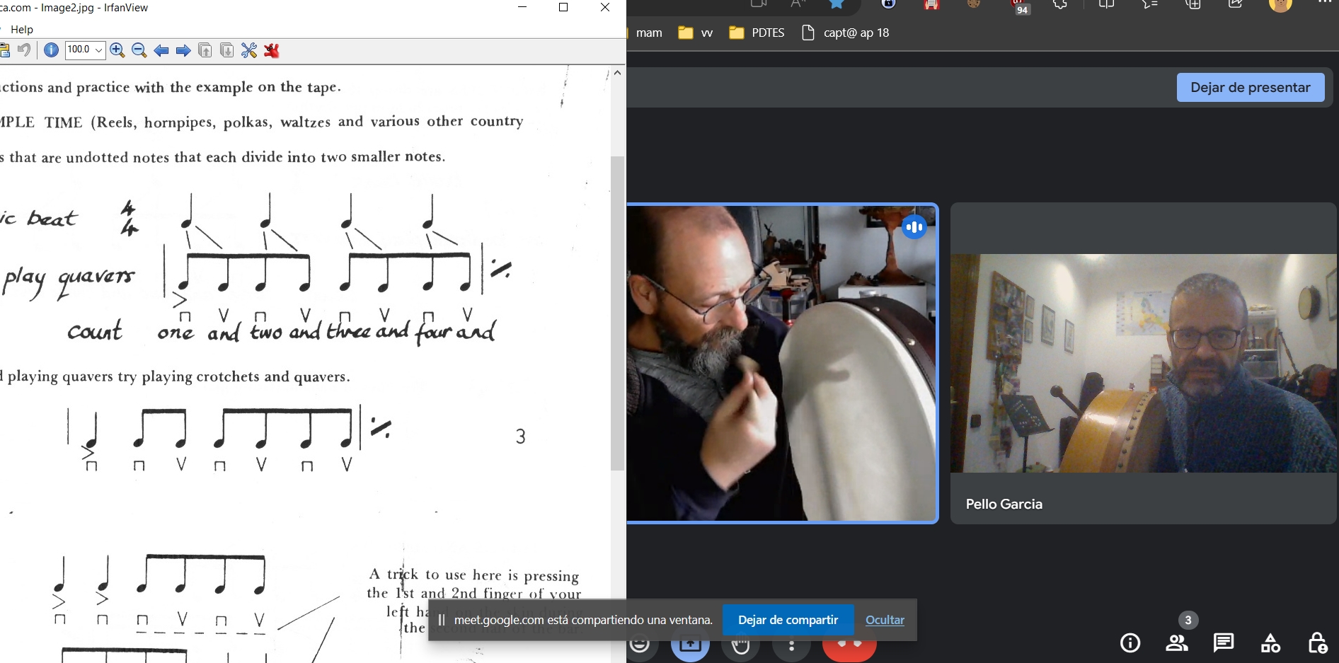Clase online bodhrán